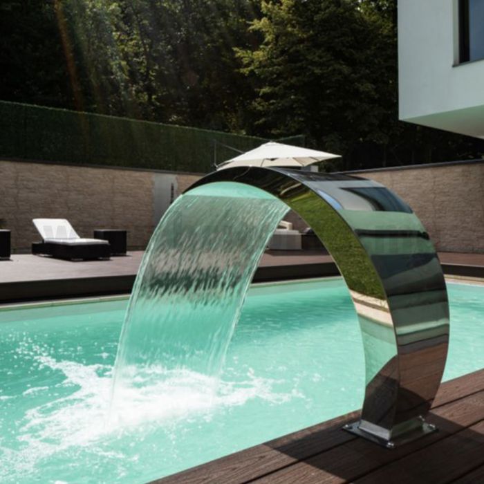CASCADE DE PISCINE EN INOX